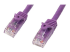 StarTech.com 75ft CAT6 Ethernet Cable, 10 Gigabit Snagless RJ45 650MHz 100W PoE Patch Cord, CAT 6 10GbE UTP Network Cable w/Strain Relief, Purple, Fluke Tested/Wiring is UL Certified/TIA - Right-angle