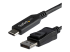 StarTech.com 6ft/1.8m USB C to DisplayPort 1.4 Cable, 4K/5K/8K USB Type-C to DP 1.4 Alt Mode Video Adapter Converter, HBR3/HDR/DSC, 8K 60Hz DP 1.4 Monitor Cable for USB-C and Thunderbolt 3 - Right-angle