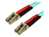 StarTech.com 10 m OM4 LC to LC Multimode Duplex Fiber Optic Patch Cable- Aqua - Close up