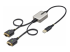 StarTech.com 2ft (60cm) 2-Port USB to Serial Adapter Cable, Interchangeable DB9 Screws/Nuts, COM Retention, USB-A to DB9 RS232, FTDI, Level-4 ESD Protection, Windows/macOS/ChromeOS/Linux - Right-angle