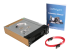 StarTech.com 5.25 in Rugged SATA Hard Drive Mobile Rack Drawer - Left-angle