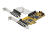 StarTech.com 8-Port PCI Express RS232 Serial Adapter Card, PCIe RS232 Serial Card, 16C1050 UART, Low Profile Serial DB9 Controller/Expansion Card, 15kV ESD Protection, Windows/Linux - Left-angle