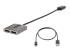 StarTech.com 2-Port DisplayPort MST Hub, Dual 4K 60Hz, DP to 2x DisplayPort Monitor Adapter, DP 1.4 Multi-Monitor Video Adapter w/ 1ft Built-in Cable, USB Powered, Windows Only - Left-angle