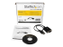 StarTech.com 1 ft USB to RS232 Serial DB9 Adapter Cable with COM Retention - Left-angle