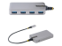StarTech.com 4-Port USB-C Hub, USB 3.0 5Gbps, Bus Powered, USB Type-C to 4x USB-A Hub with Optional Auxiliary Power Input, Portable Desktop/Laptop USB Hub with 1ft (30cm) Attached Cable - Multi-angle