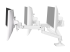Ergotron LX Pro - Mounting kit (dual direct arm) - Right-angle