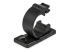 StarTech.com 100 Adhesive Cable Management Clips Black, Network/Ethernet/Office Desk/Computer Cord Organizer, Sticky Cable/Wire Holders, Nylon Self Adhesive Clamp UL/94V-2 Fire Rated - Back