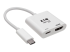 Eaton Tripp Lite Series USB C Adapter Converter 4K HDMI PD Charging USB Type C M/F White - Front