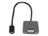 StarTech.com USB C to VGA Adapter, 1080p USB Type-C to VGA Adapter Dongle, USB-C (DP Alt Mode) to VGA Monitor/Display Video Converter, Thunderbolt 3 Compatible, 12" Long Attached Cable - Left side
