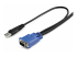 StarTech.com 6 ft Ultra-Thin USB 2-in-1 KVM Cable - Close up