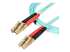 StarTech.com Aqua OM4 Duplex Multimode Fiber - Right-angle