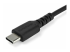 StarTech.com 1m USB C Charging Cable, Durable Fast Charge & Sync USB 2.0 Type C to USB C Laptop Charger Cord, TPE Jacket Aramid Fiber M/M 60W Black, Samsung S10, S20 iPad Pro MS Surface - Close up