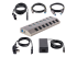 StarTech.com 7-Port Self-Powered USB-C Hub with Individual On/Off Switches, USB 3.0 5Gbps Expansion Hub w/Power Supply, Desktop/Laptop USB-C to USB-A Hub, 7x BC 1.2 (1.5A), USB Type C Hub - Left-angle