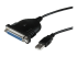 StarTech.com 6 ft / 2m USB to DB25 Parallel Printer Adapter Cable - Right-angle