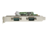 StarTech.com 2-Port PCI Express Serial Card with 16C1050 UART - Left side