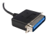 StarTech.com 6 ft. (1.8 m) USB to Parallel Port Adapter - Left-angle