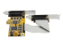 StarTech.com 8-Port PCI Express RS232 Serial Adapter Card, PCIe RS232 Serial Card, 16C1050 UART, Low Profile Serial DB9 Controller/Expansion Card, 15kV ESD Protection, Windows/Linux - Back