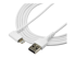 StarTech.com 6ft (2m) Durable USB A to Lightning Cable, White 90° Right Angled Heavy Duty Rugged Aramid Fiber USB Type A to Lightning Charging/Sync Cord, Apple MFi Certified, iPhone 12 Pro - Right-angle