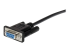 StarTech.com 0.5m Black Straight Through DB9 RS232 Serial Cable - Right-angle