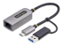 StarTech.com USB-C to Ethernet Adapter w/USB-A Adapter, Realtek RTL8153B - Left-angle
