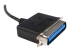 StarTech.com 10 ft USB to Parallel Printer Adapter - Left-angle
