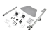 StarTech.com Dual Monitor Stand, Ergonomic Free Standing Dual Monitor Desktop Stand for two 24" VESA Mount Displays, Synchronized Height Adjustable, Double Monitor Pole Mount, Silver - Right-angle