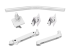 Ergotron LX Pro - Mounting kit (dual direct arm) - Multi-angle