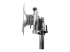 StarTech.com Dual Monitor Stand, Ergonomic Free Standing Dual Monitor Desktop Stand for two 24" VESA Mount Displays, Synchronized Height Adjustable, Double Monitor Pole Mount, Silver - Close up