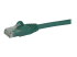 StarTech.com 10m CAT6 Ethernet Cable, 10 Gigabit Snagless RJ45 650MHz 100W PoE Patch Cord, CAT 6 10GbE UTP Network Cable w/Strain Relief, Green, Fluke Tested/Wiring is UL Certified/TIA - Close up