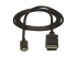 StarTech.com 3ft/1m USB C to DisplayPort 1.2 Cable 4K 60Hz, USB-C to DisplayPort Adapter Cable HBR2, USB Type-C DP Alt Mode to DP Monitor Video Cable, Compatible with Thunderbolt 3, Black - Front