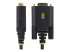 StarTech.com 3ft (1m) USB to Null Modem Serial Adapter Cable, Interchangeable DB9 Screws/Nuts, COM Retention, USB-A to RS232, FTDI, Level-4 ESD Protection, Windows/macOS/ChromeOS/Linux - Close up