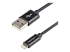 StarTech.com 1m (3ft) Black Apple 8-pin Lightning Connector to USB Cable for iPhone / iPod / iPad - Left-angle