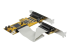 StarTech.com 8-Port PCI Express RS232 Serial Adapter Card, PCIe RS232 Serial Card, 16C1050 UART, Low Profile Serial DB9 Controller/Expansion Card, 15kV ESD Protection, Windows/Linux - Back