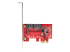 StarTech.com SATA PCIe Card, 2 Port PCIe SATA Expansion card, 6Gbps SATA Card, Full/Low Profile, PCI Express to SATA Adapter, ASM1061 Non-Raid SATA Controller Card - Top