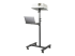 StarTech.com Mobile Projector and Laptop Stand/Cart, Heavy Duty Portable Projector Stand (2 Vented Shelves, hold 22lb/10kg each), Height Adjustable Rolling AV Presentation Cart with Wheels - Back