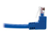 Eaton Tripp Lite Series Cat6 Patch Cable Up-Angled / Down Angled UTP Molded M/M Blue 1ft - Close up