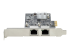 StarTech.com 2-Port 2.5Gbps NBASE-T PCIe Network Card, Intel I225-V, Dual-Port Computer Network Card, Multi-Gigabit NIC, PCI Express Server LAN Card, Desktop Ethernet Interface - Left side