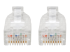 Eaton Tripp Lite Series Cat6 Gigabit Snagless Slim UTP Ethernet Cable (RJ45 M/M), PoE, Black, 6 ft. (1.83 m) - Close up