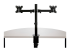 StarTech.com Desk Mount Dual Monitor Arm, Desk Clamp / Grommet VESA Monitor Mount for up to 32 inch Displays, Ergonomic Articulating Monitor Arm, Height Adjustable/Tilt/Swivel/Rotating - Back