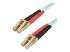 StarTech.com Aqua OM4 Duplex Multimode Fiber - Right-angle