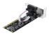 StarTech.com 2-Port PCI RS232 Serial Adapter Card, PCI Serial Port Expansion Controller Card, PCI to Dual Serial DB9 Card, Standard (Installed) & Low Profile Brackets, Windows/Linux - Top