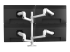 Ergotron LX - Mounting kit (dual stacking arm, tall pole) - Back