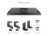 StarTech.com Under-Desk Keyboard Tray, Clamp-on Keyboard Holder, Supports up to 12kg (26.5lb), Sliding Keyboard and Mouse Drawer with C-Clamps, Height Adjustable Keyboard Tray - Front