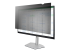 StarTech.com 23.6-inch 16:9 Computer Monitor Privacy Filter, Anti-Glare Privacy Screen with 51% Blue Light Reduction, Black-out Monitor Screen Protector w/+/- 30 deg. Viewing Angle, Matte and Glossy Sides (23669-PRIVACY-SCREEN) - Right-angle