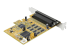 StarTech.com 8-Port PCI Express RS232 Serial Adapter Card, PCIe RS232 Serial Card, 16C1050 UART, Multiport Serial DB9 Controller/Expansion Card, 15kV ESD Protection, Windows & Linux - Back