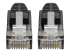 Eaton Tripp Lite Series Cat6 Gigabit Snagless Molded (UTP) Ethernet Cable (RJ45 M/M), PoE, Black, 7 ft. (2.13 m) - Close up