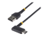 StarTech.com 1ft (30cm) USB A to C Charging Cable Right Angle, Heavy Duty Fast Charge USB-C Cable, USB 2.0 A to Type-C, Durable and Rugged Aramid Fiber, 3A, S20/iPad/Pixel - Right-angle