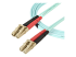 StarTech.com Aqua OM4 Duplex Multimode Fiber - Right-angle