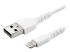 StarTech.com 3 ft(1m) Durable White USB-A to Lightning Cable, Heavy Duty Rugged Aramid Fiber USB Type A to Lightning Charger/Sync Power Cord, Apple MFi Certified iPad/iPhone 12 Pro Max - Right-angle