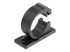 StarTech.com 100 Adhesive Cable Management Clips Black, Network/Ethernet/Office Desk/Computer Cord Organizer, Sticky Cable/Wire Holders, Nylon Self Adhesive Clamp UL/94V-2 Fire Rated - Right-angle